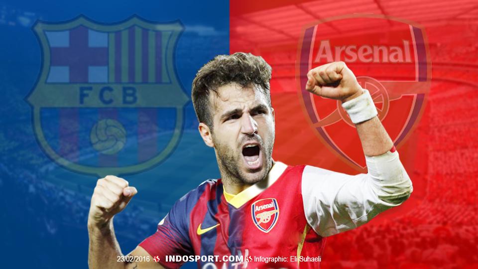 Barcelons-Arsenal Cesc Fabregas - INDOSPORT