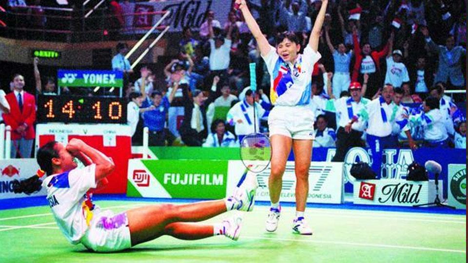 Ganda putri Lili Tampi/Finarsih, menjadi penentu kemenangan Merah Putih setelah menumbangkan Qin Yiyuan/Tang Yongsu. - INDOSPORT