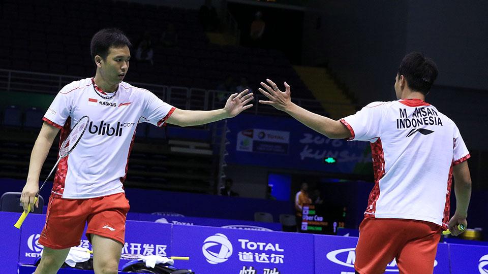 Hendra Setiawan dan Mohammad Ahsan. - INDOSPORT