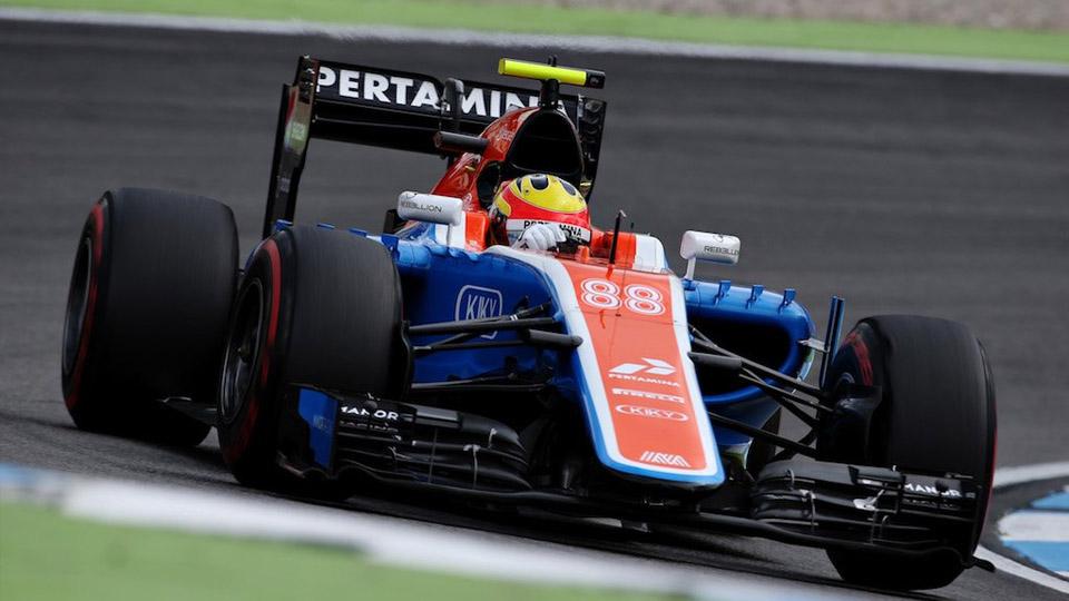 Rio Haryanto saat menjalani sesi latihan bebas kedua di GP Jerman. - INDOSPORT