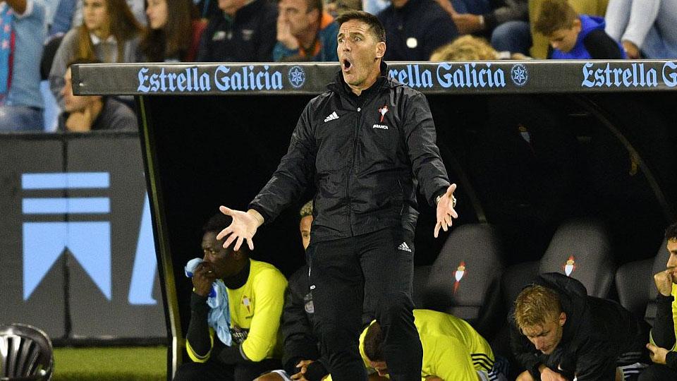 Aksi Eduardo Berizzo pada laga La Liga Spanyol di Stadion Balaidos, Senin (03/10/16) dini hari WIB. - INDOSPORT