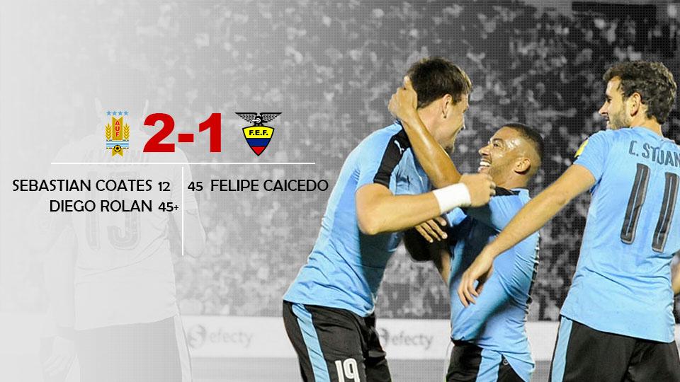 Tuan rumah Uruguay, berhasil taklukan Ekuador dengan skor 2-1. - INDOSPORT