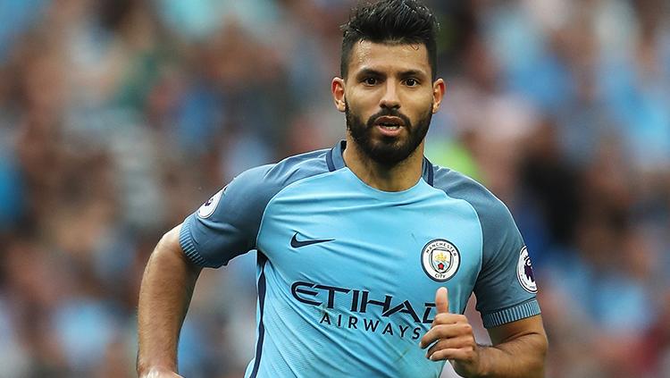 Sergio Aguero, striker Manchester City. - INDOSPORT
