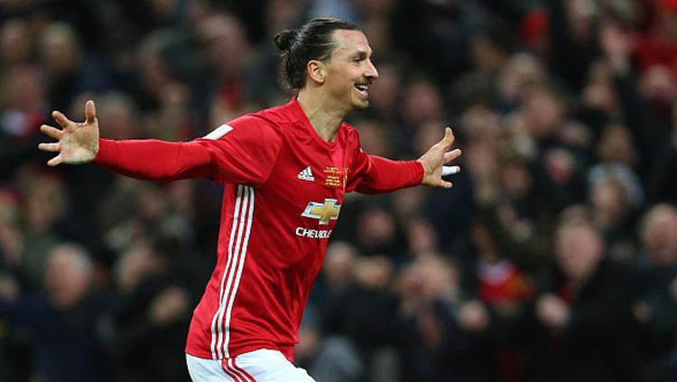 Zlatan Ibrahimovic akan menjadi penyerang tunggal dari kubu Setan Merah. - INDOSPORT