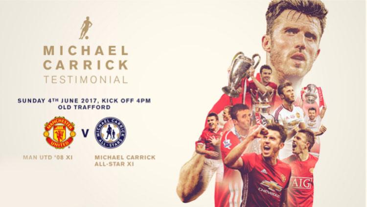 Michael Carrick, akan mendapatkan sebuah penghormatan berupa laga testimonial. - INDOSPORT
