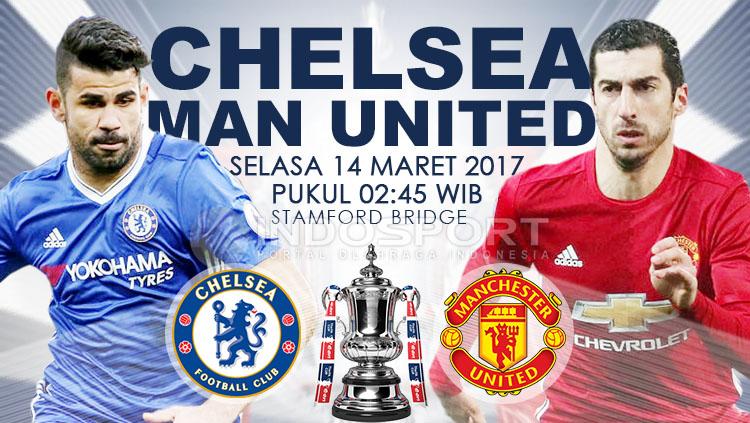 Chelsea vs Manchester United. - INDOSPORT