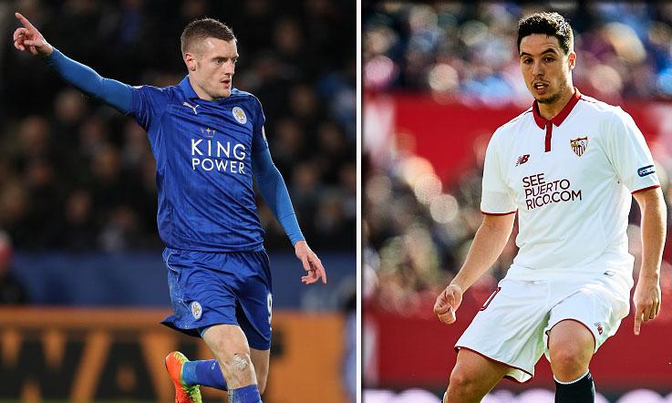 Jamie Vardy vs Samir Nasri. - INDOSPORT