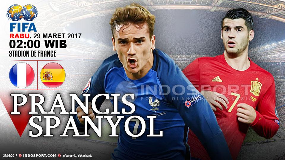 Prancis vs Spanyol - INDOSPORT