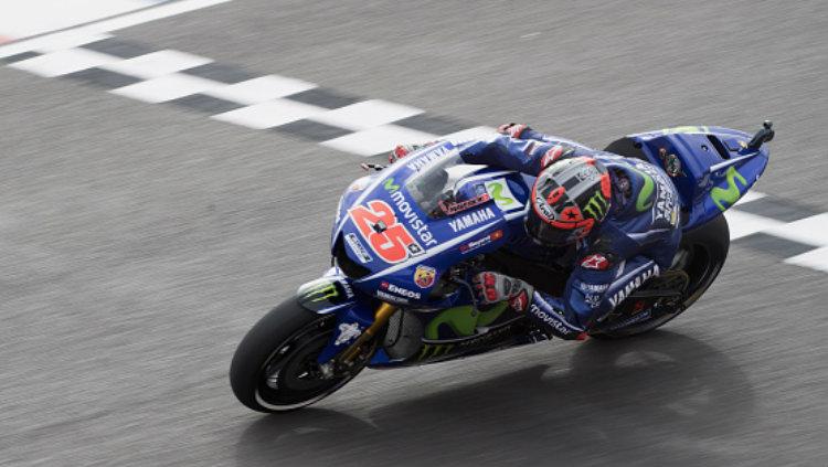 Maverick Vinales optimistis bisa kembali meraih podium saat menjajal seri MotoGP Spanyol. - INDOSPORT