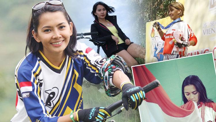 Ratu Downhill Asia, Risa Suseanty. - INDOSPORT