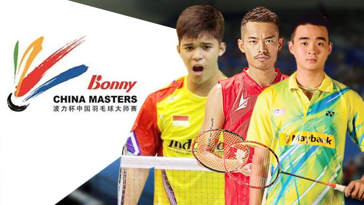 Kanan-kiri: Soong Joo Ven, Lin Dan dan Fikri Ihsandi Hadmadi. - INDOSPORT