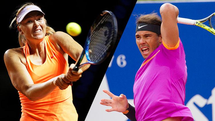 Maria Sharapova dan Rafael Nadal. - INDOSPORT