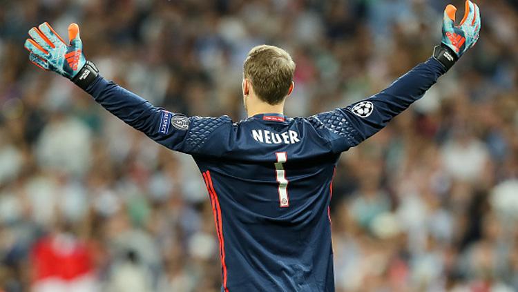 Selebrasi Manuel Neuer. - INDOSPORT
