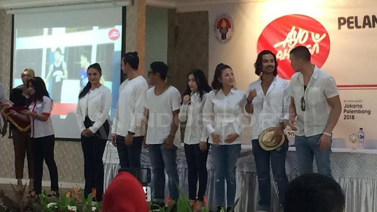 Acara Launching Duta Ayo Olahraga 2017 di Kemenpora. - INDOSPORT