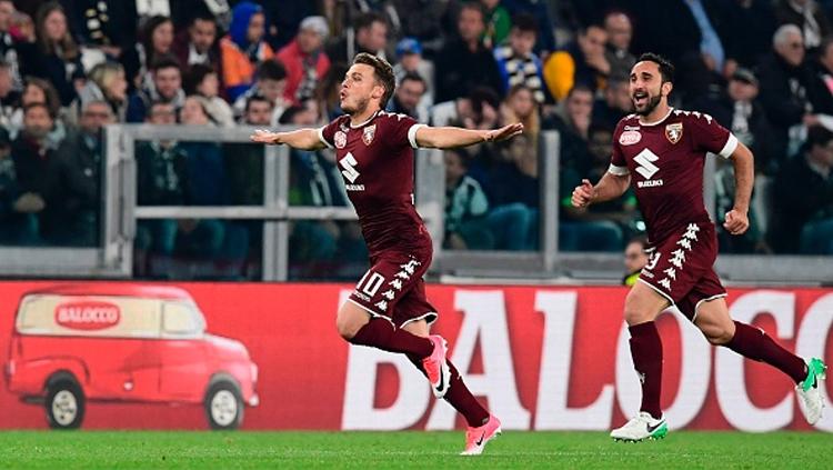 Adem Ljajic cetak gol perdana ke gawang Juventus. - INDOSPORT