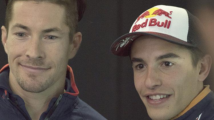 Marc Marquez (kanan) dan Nicky Hayden. - INDOSPORT