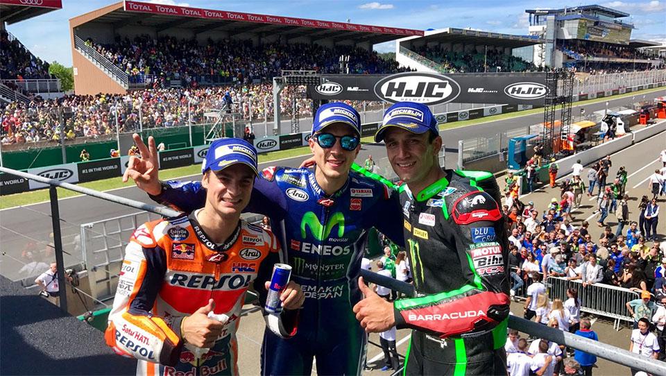 Para peraih podium dalam balapan MotoGP Prancis 2017. - INDOSPORT