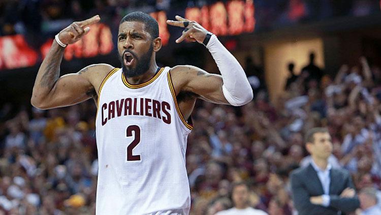Selebrasi Kyrie Irving. - INDOSPORT