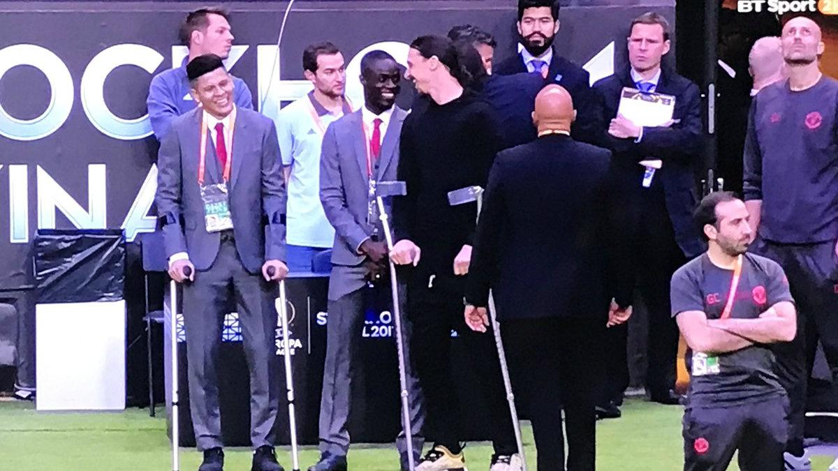 Eric Bailly dan Zlatan Ibrahimovic - INDOSPORT