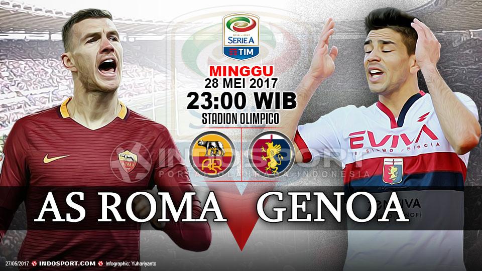 Prediksi AS Roma vs Genoa. - INDOSPORT