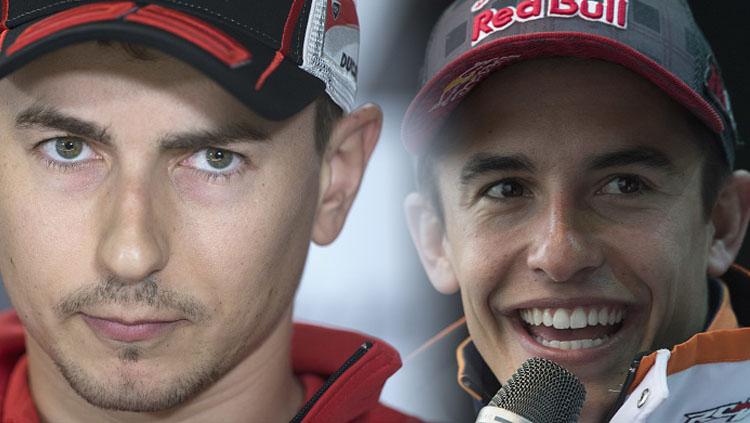 Jorge Lorenzo dan Marc Marquez. - INDOSPORT
