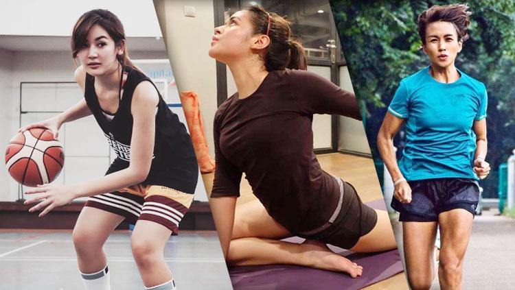 Kiri-kanan: Maria Selena, Raisa, dan Melanie Putria Dewita Sari. - INDOSPORT