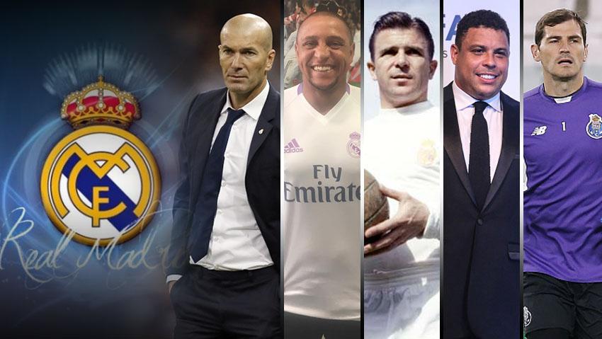 Zidane, Carlos, Puskas, Ronaldo dan Casillas. - INDOSPORT