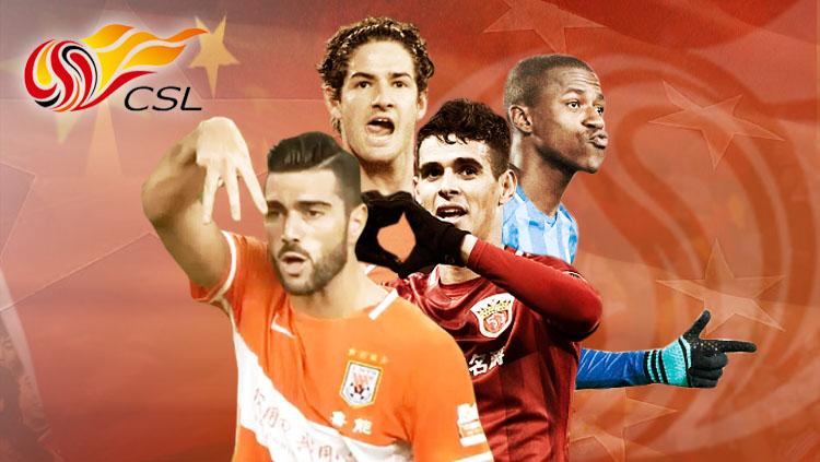 Oscar, Graziano Pelle, Jiangsu Suning, dan Alexandre Pato. - INDOSPORT