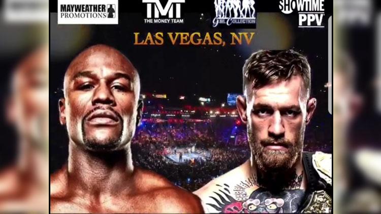 Floyd Mayweather vs Conor McGregor. - INDOSPORT