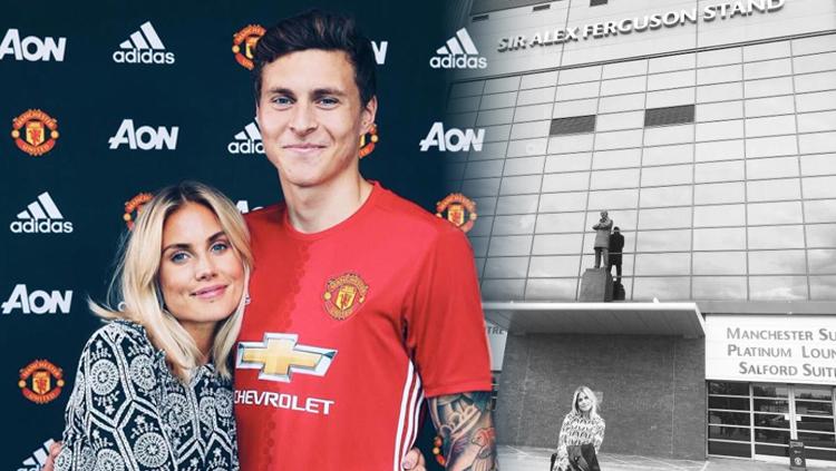 Victor Lindelof dan Maja Nilsson. - INDOSPORT
