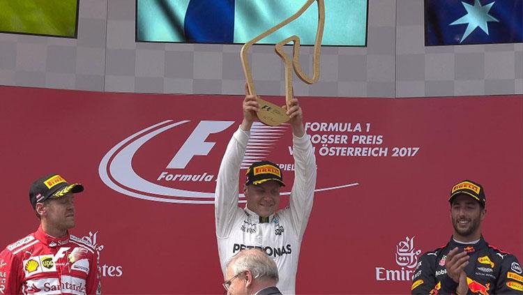 Valtteri Bottas sukses merebut gelar juara GP Austria 2017. - INDOSPORT
