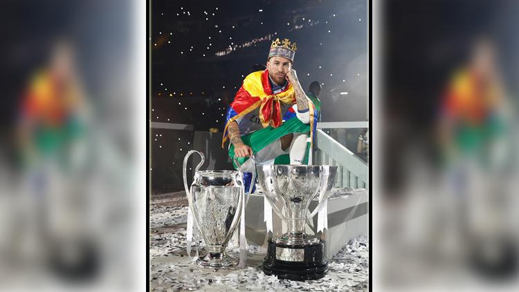 Sergio Ramos, bek tengah dan kapten Real Madrid. - INDOSPORT