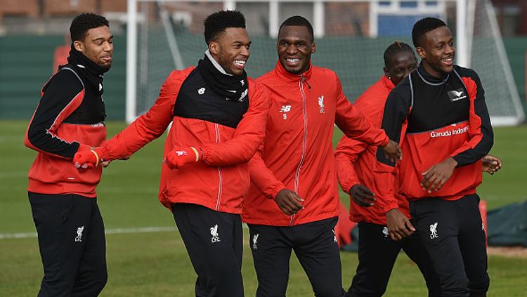 Skuat Liverpool saat sedang lathan. - INDOSPORT