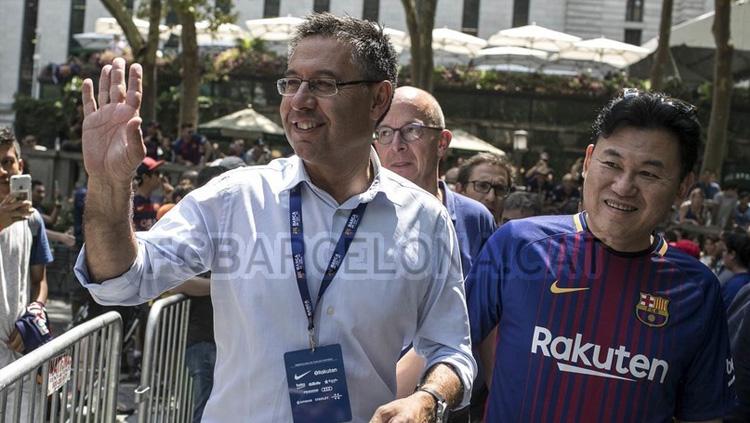 Presiden Barcelona, Josep Maria Bartomeu. - INDOSPORT