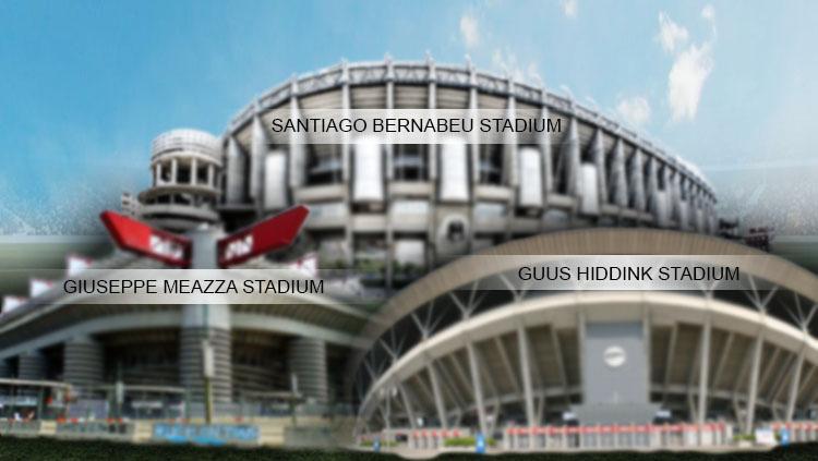 Stadion, Bernabeu, Giuseppe Meazza, dan Guus Hiddink. - INDOSPORT