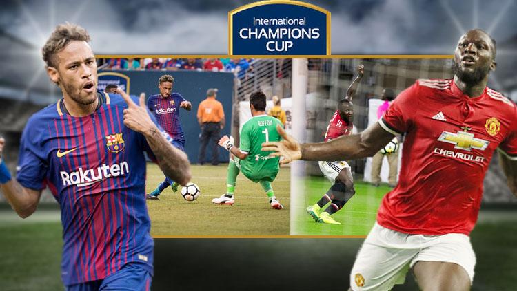 Neymar dan Romelu Lukaku. - INDOSPORT