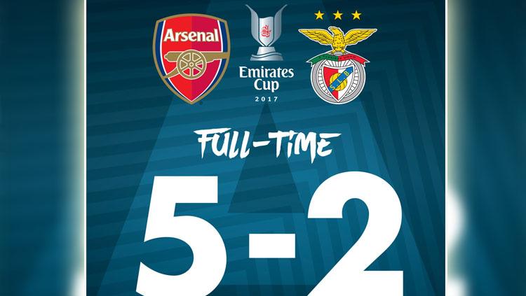 Arsenal vs Benfica. - INDOSPORT
