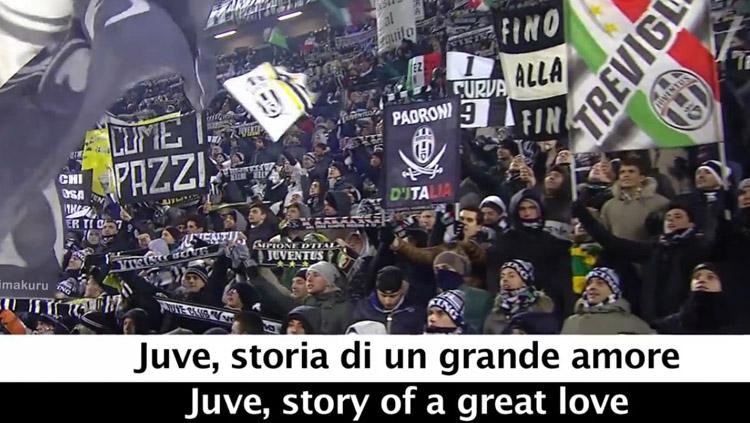 Fans Juventus. - INDOSPORT