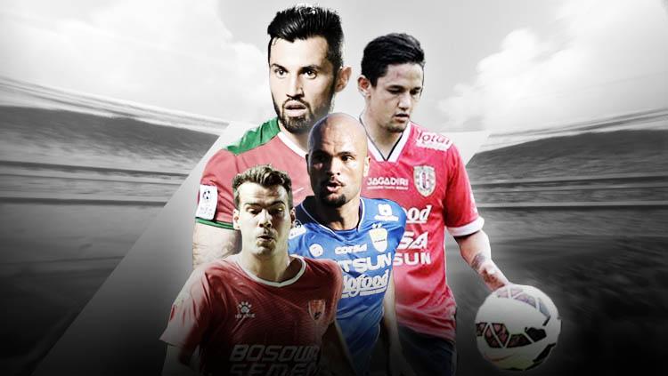 Stefano Lilipali, Irfan Bachdim, Sergio Van Dick, dan Wiljan Pluim. - INDOSPORT