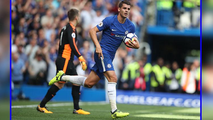 Alvaro Morata, striker Chelsea. - INDOSPORT