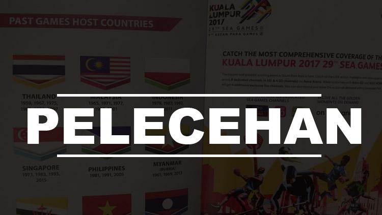 Terbaliknya bendera Indonesia di Sea Games 2017. - INDOSPORT