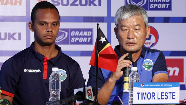 Kim Shin-hwan, pelatih Timor Leste. - INDOSPORT