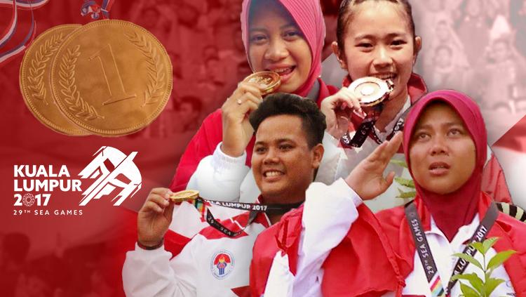 Atlet yang sumbang emas di Sea Games 2017. - INDOSPORT