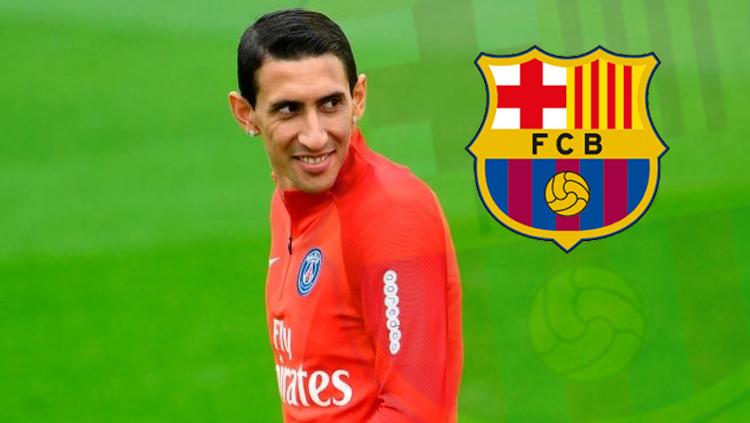 Angel Di Maria diminati oleh Barcelona. - INDOSPORT
