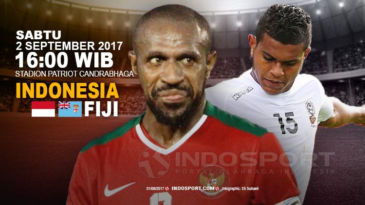 Indonesia vs Fiji. - INDOSPORT