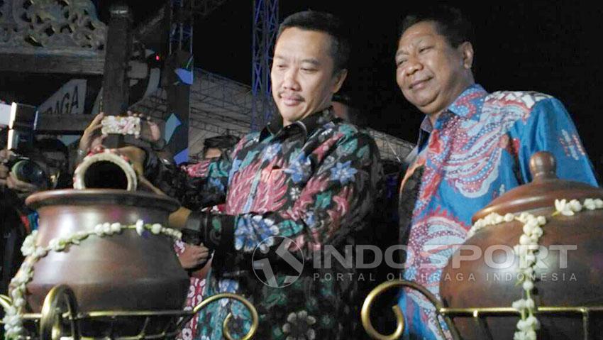 Menpora Imam Nahrawi dalam puncak acara Haornas. - INDOSPORT