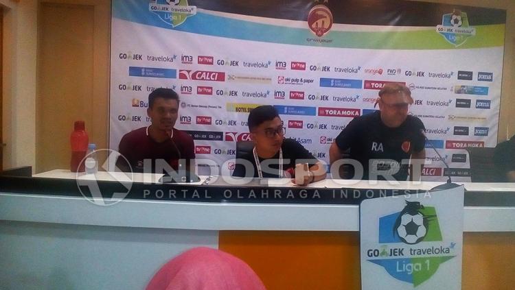 Konferensi pers Sriwijaya FC vs PSM Makassar. - INDOSPORT