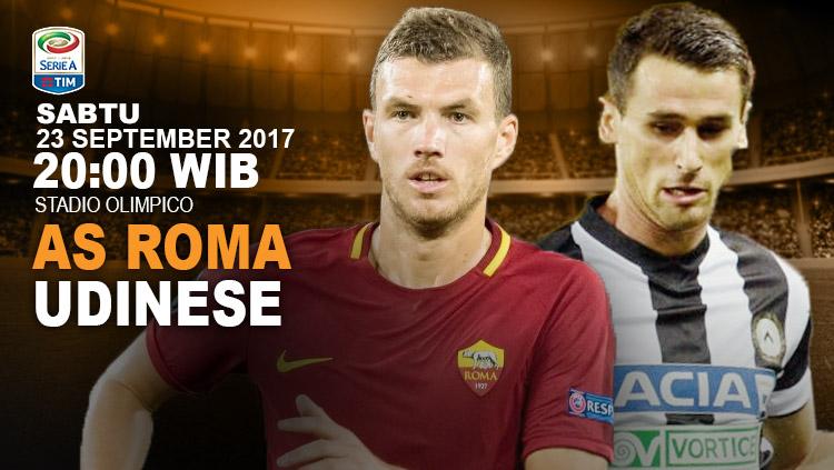Prediksi AS Roma vs Udinese. - INDOSPORT