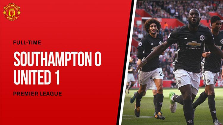 Hasil laga Southampton vs Manchester United. - INDOSPORT