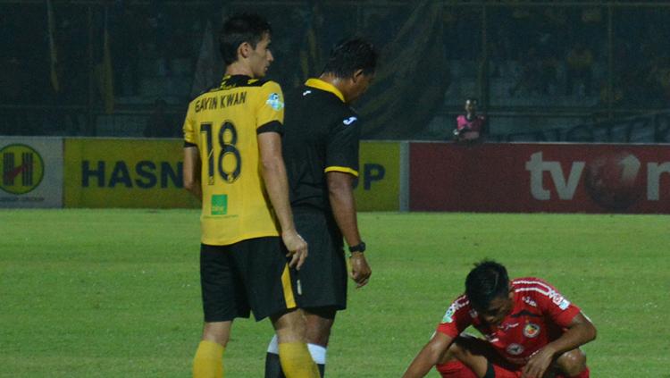 Gavin Kwan Adsit saat menghadapi Semen Padang di putaran pertama. - INDOSPORT